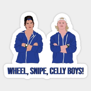 LetterKenny Jonesy and Reilly Wheel Snipe Celly boys Sticker